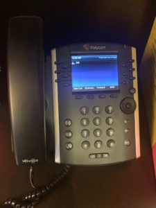 Polycom VoIP Phone before Avid Programming